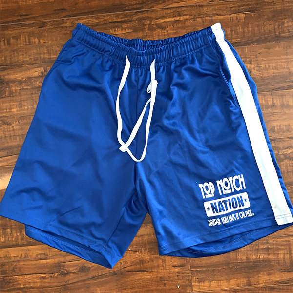 Trademark logo track shorts - Top Notch Nation